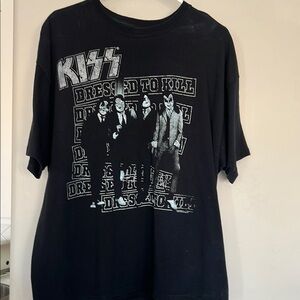 KISS Black Graphic T-Shirt